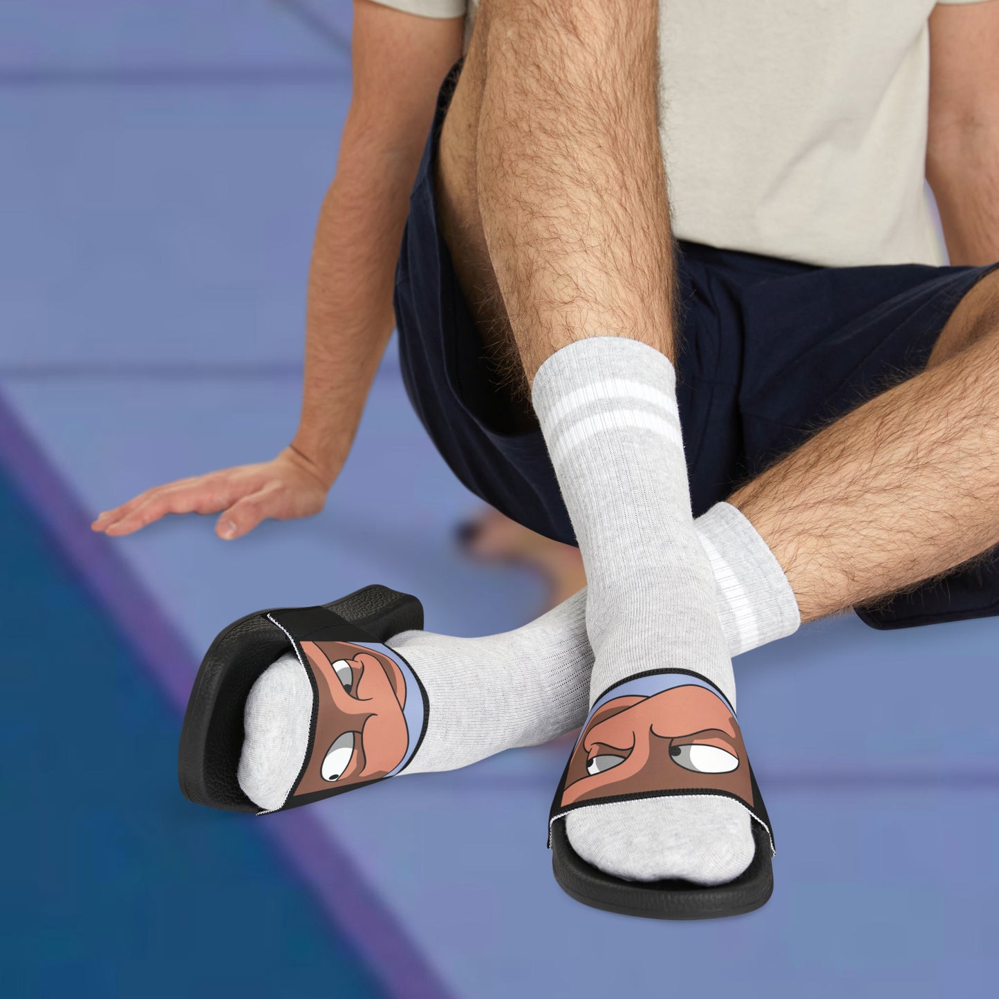 Shifty Dog men's PU slide sandals