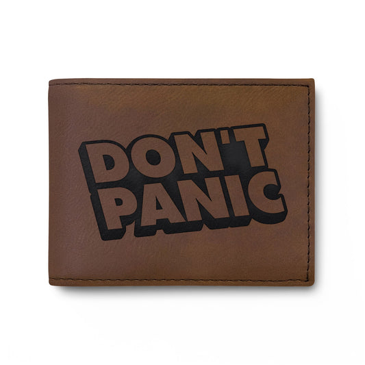 Don't Panic bi-fold wallet