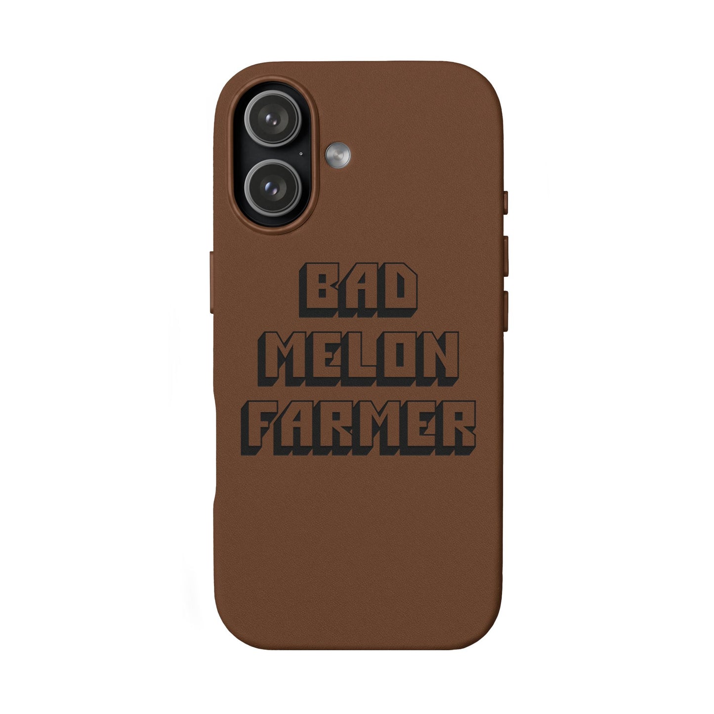 Bad Melon Farmer faux leather phone case