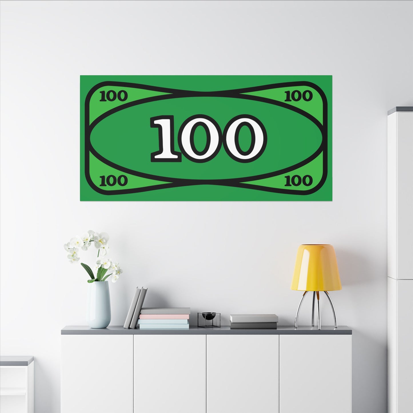 The Almighty Block Dollar canvas print