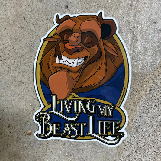 Living My Beast Life vinyl sticker