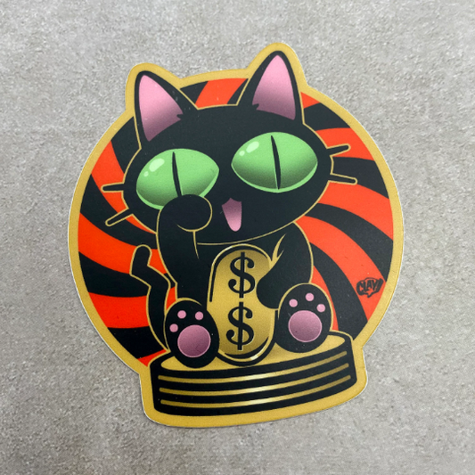 Maneki Kuroneko-Sama vinyl sticker