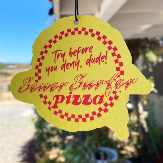 Sewer Surfer PINEAPPLE scented hanging air freshener