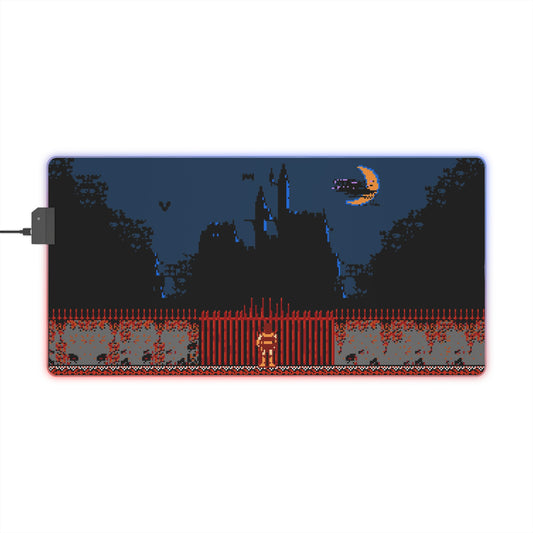 Simon at the Gate LED desk mat