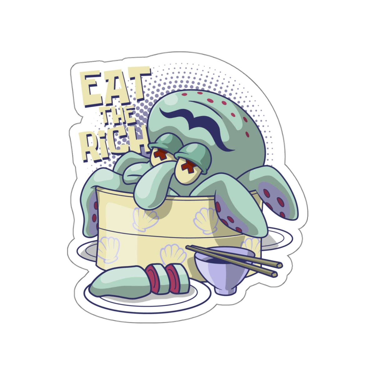 Eat the Rich vinyl sticker