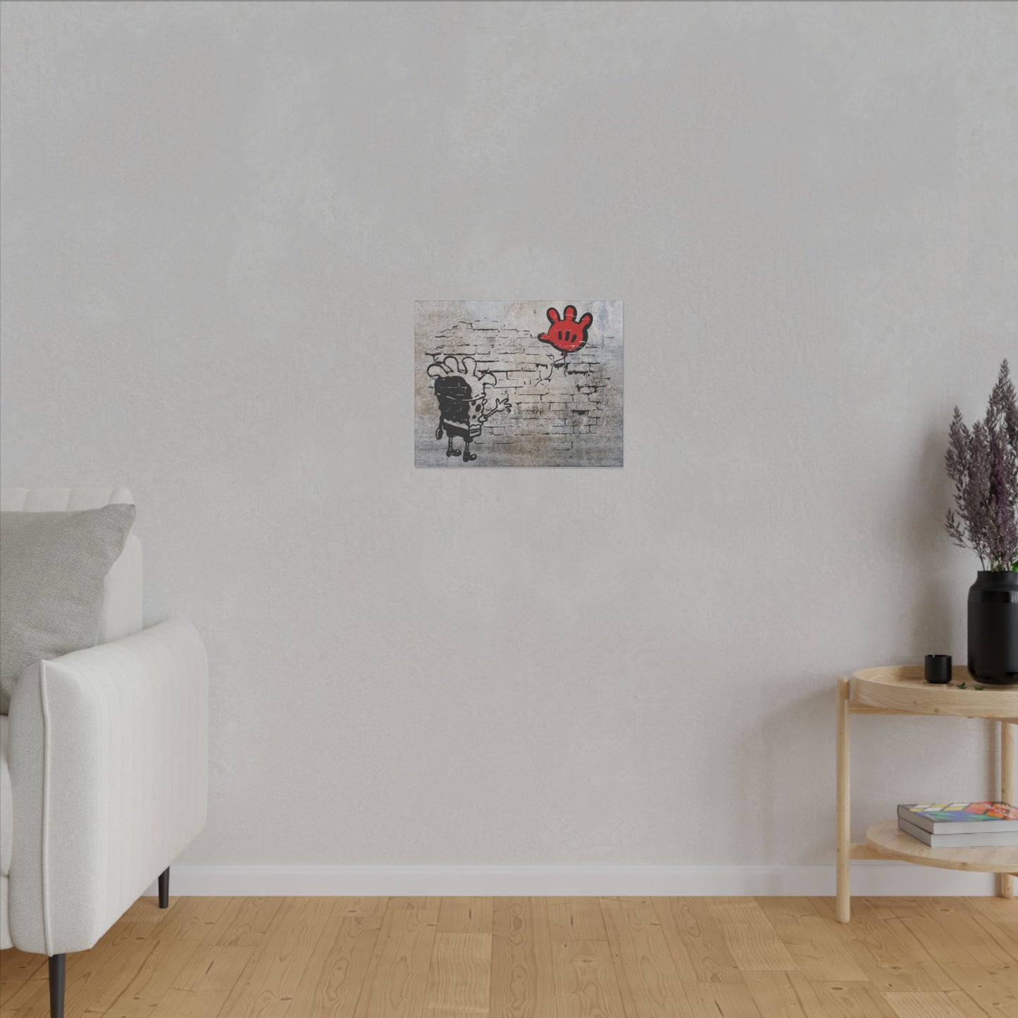 Sponge with Balloon 20" x 16" canvas print