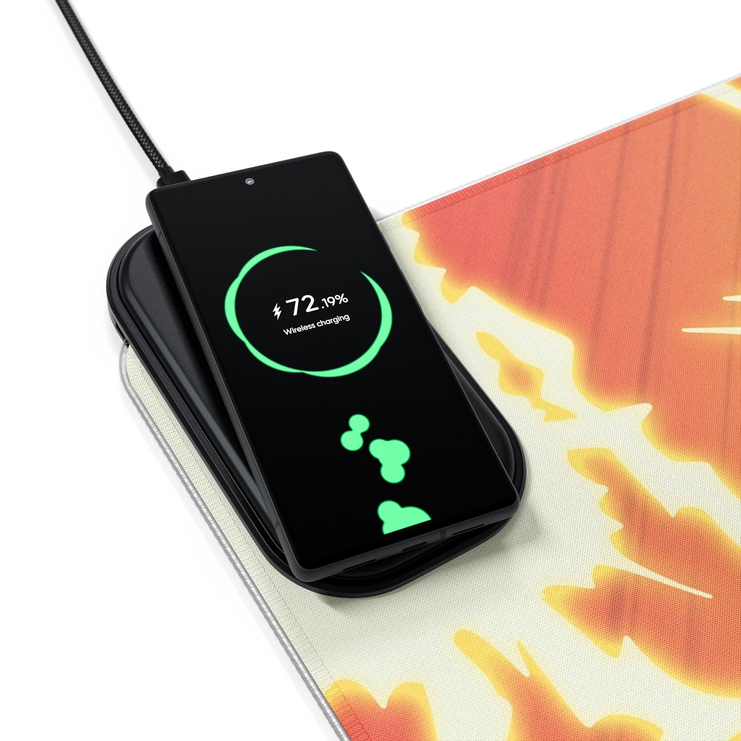 Pika-Charge! LED desk mat w/ wireless charging