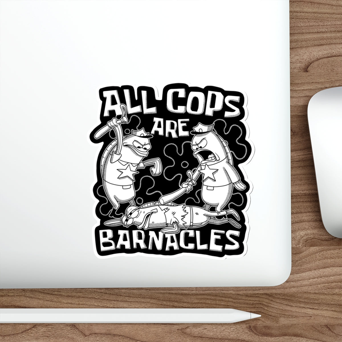 All Cops Are Barnacles V2 vinyl sticker
