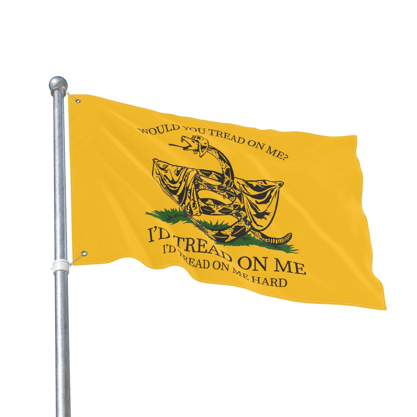 Would You Tread On Me? double-sided flag