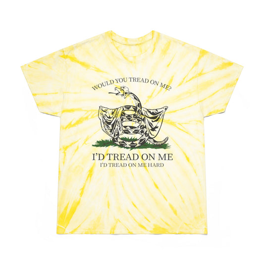 Would You Tread On Me? tie-dye t-shirt
