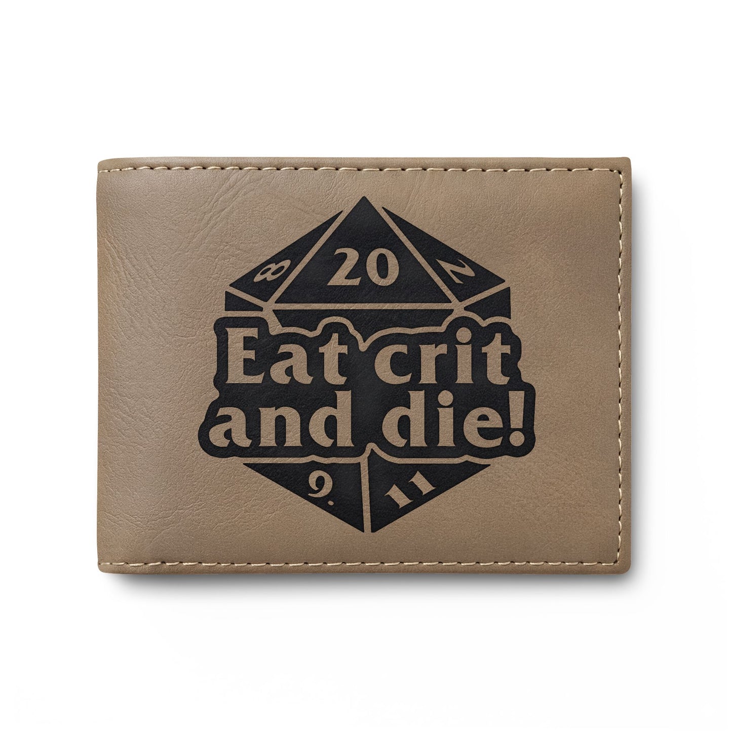 Eat Crit and Die! bi-fold wallet