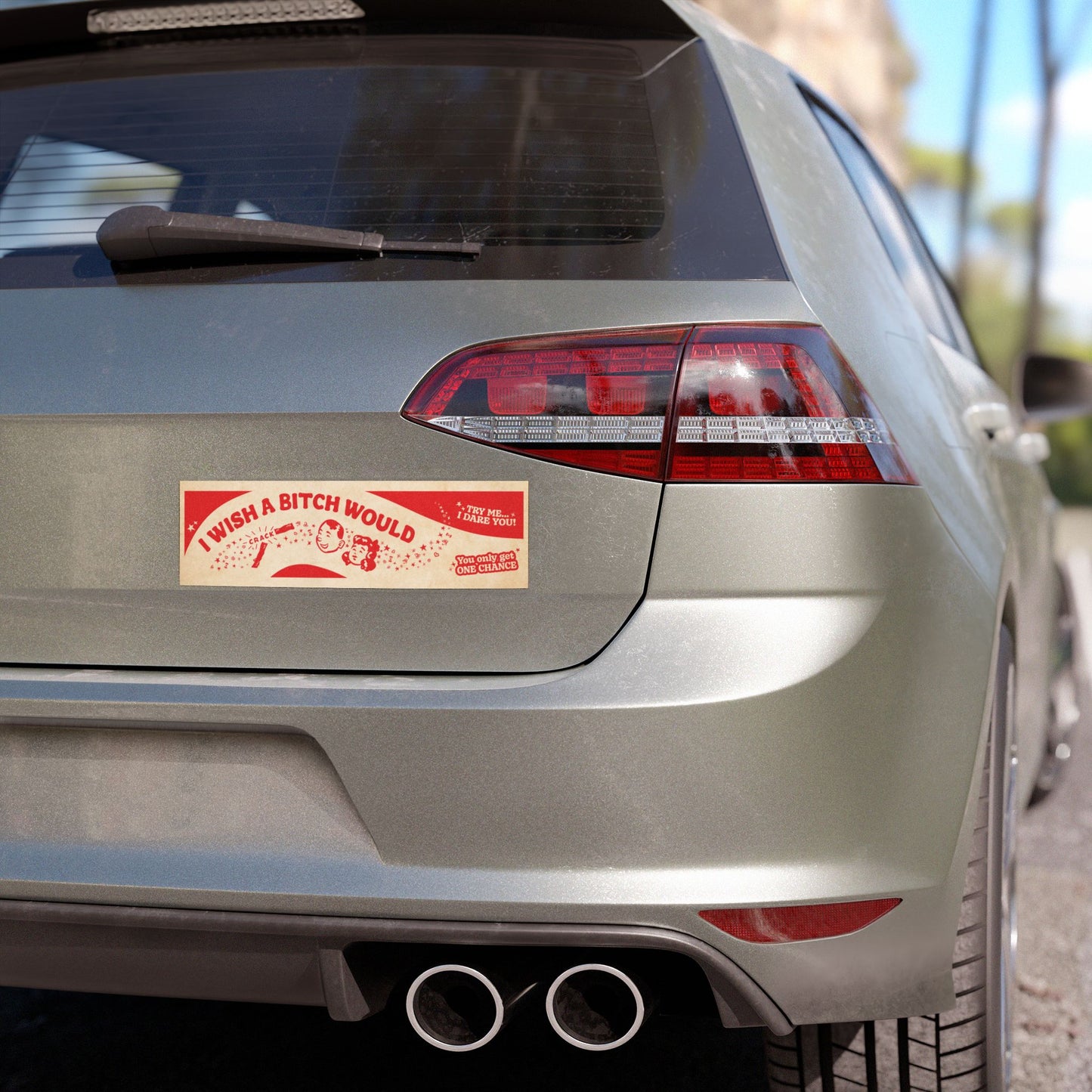 Be Careful Who You F*ck With 10" x 3" bumper magnet
