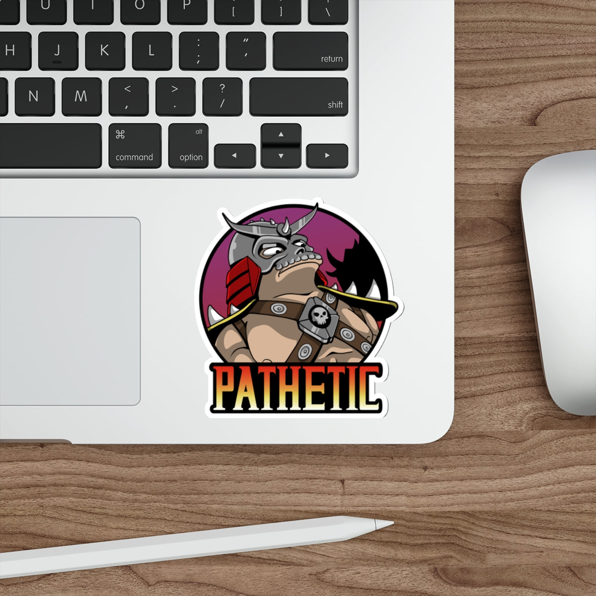 Pathetic vinyl sticker