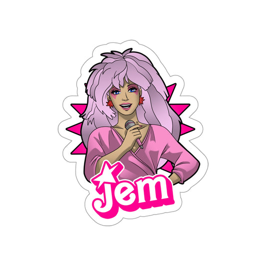 Jem Doll vinyl sticker