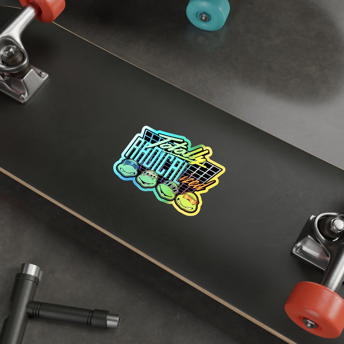 Totally Radicalized holographic vinyl sticker