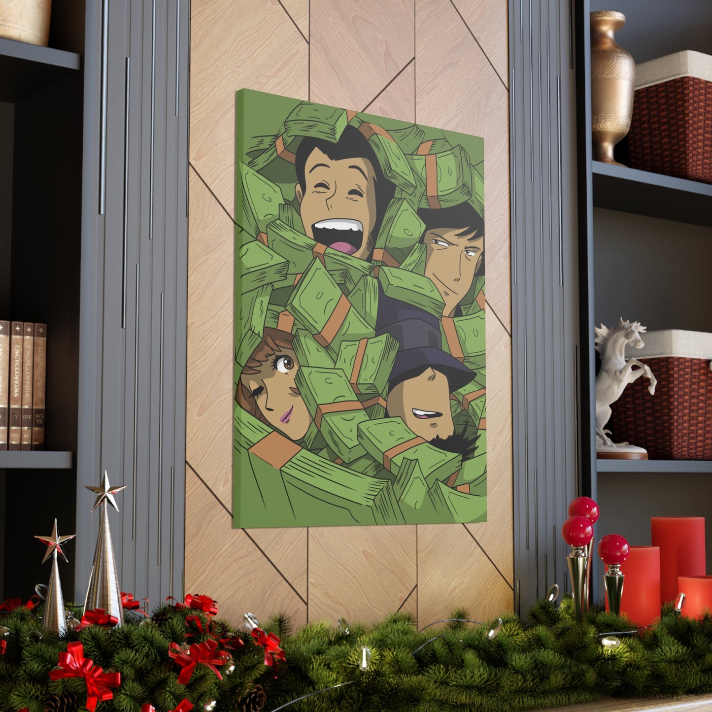 Buried In Cash canvas wrap
