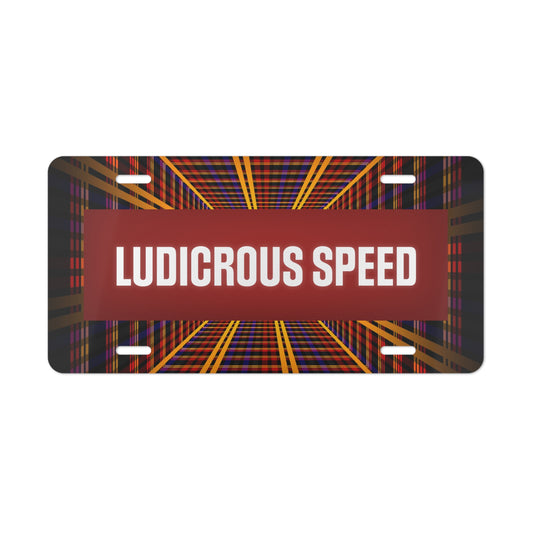 Ludicrous Speed vanity plate