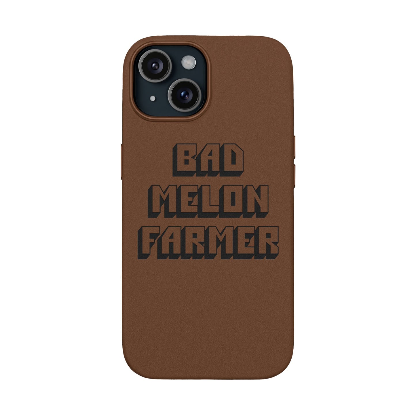 Bad Melon Farmer faux leather phone case