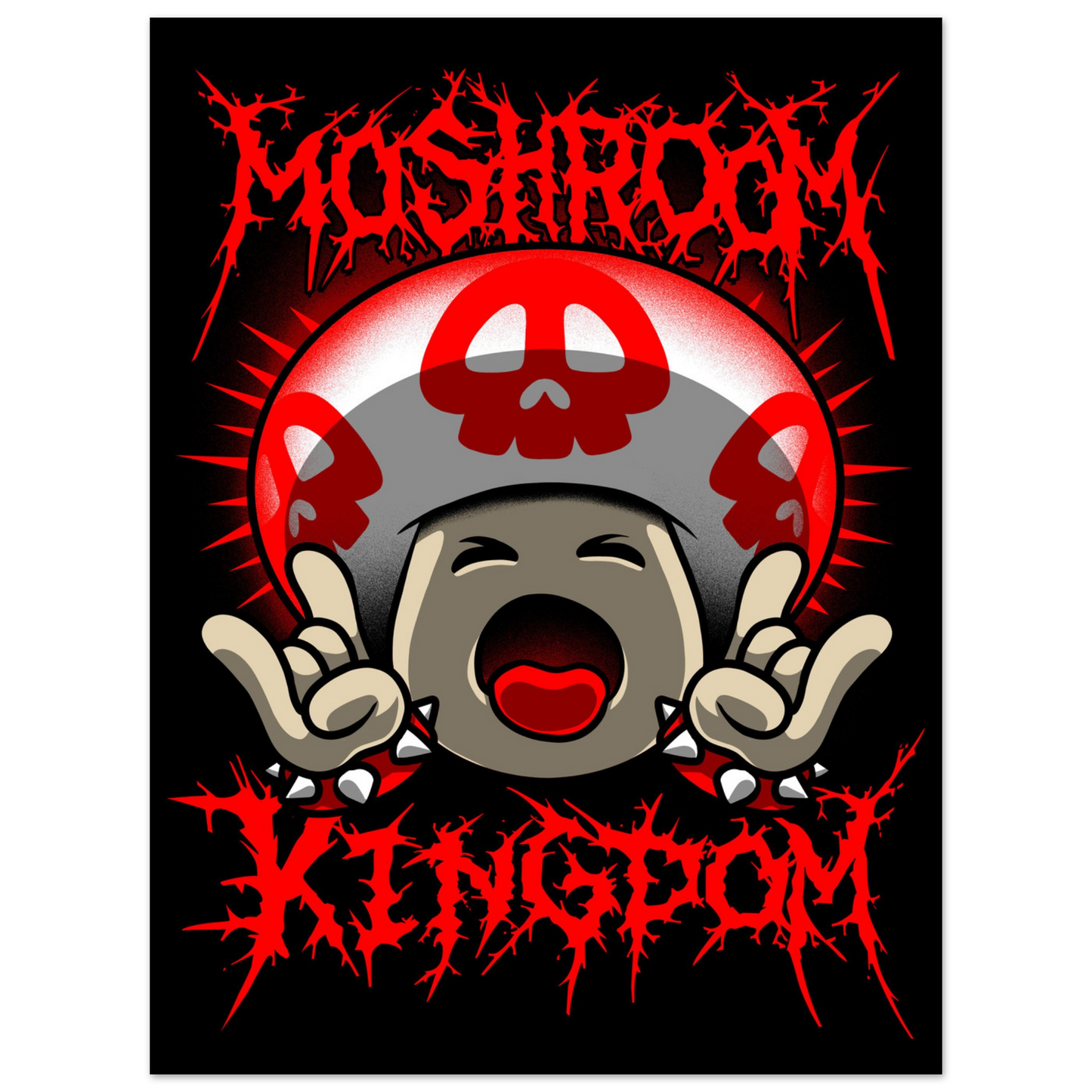 Moshroom Kingdom semi-gloss poster