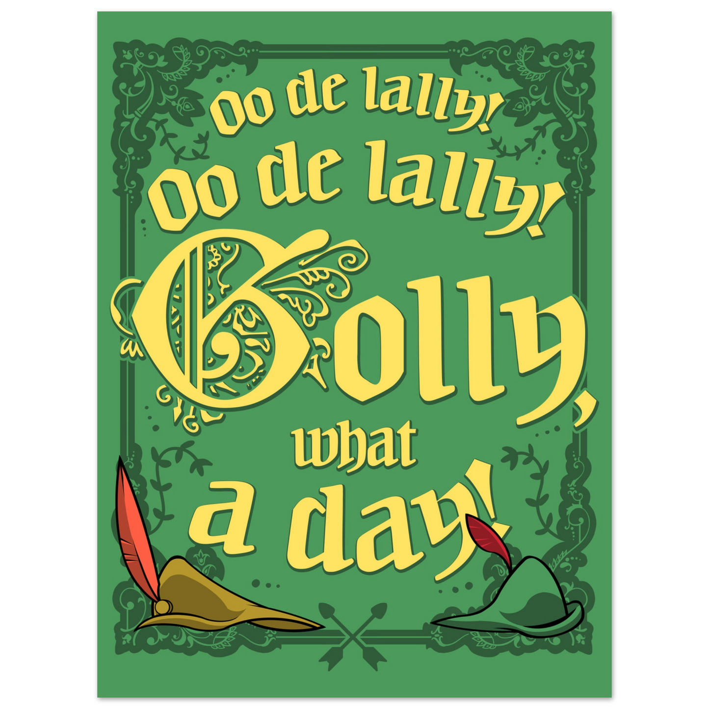Golly, What a Day semi-gloss poster