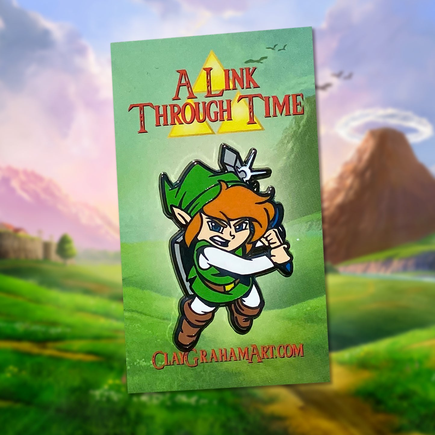 A Link Through Time 2" Hard Enamel Pin