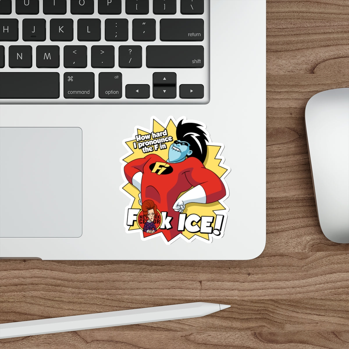 Eff ICE-azoid vinyl sticker