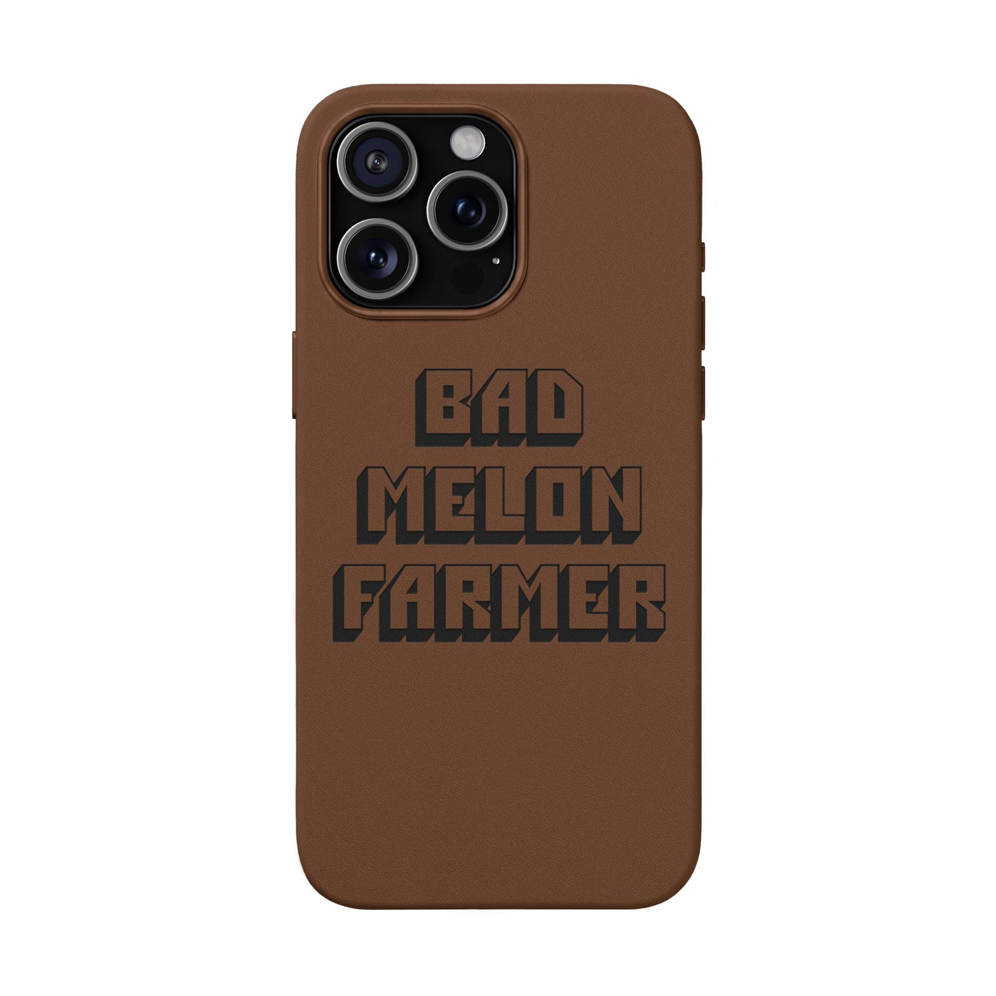 Bad Melon Farmer faux leather phone case