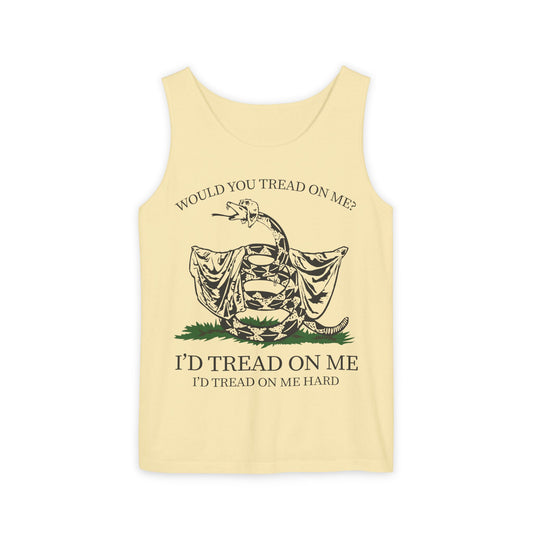 Would You Tread On Me? tank top