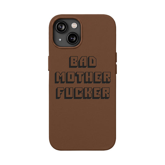 Bad MF faux leather phone case