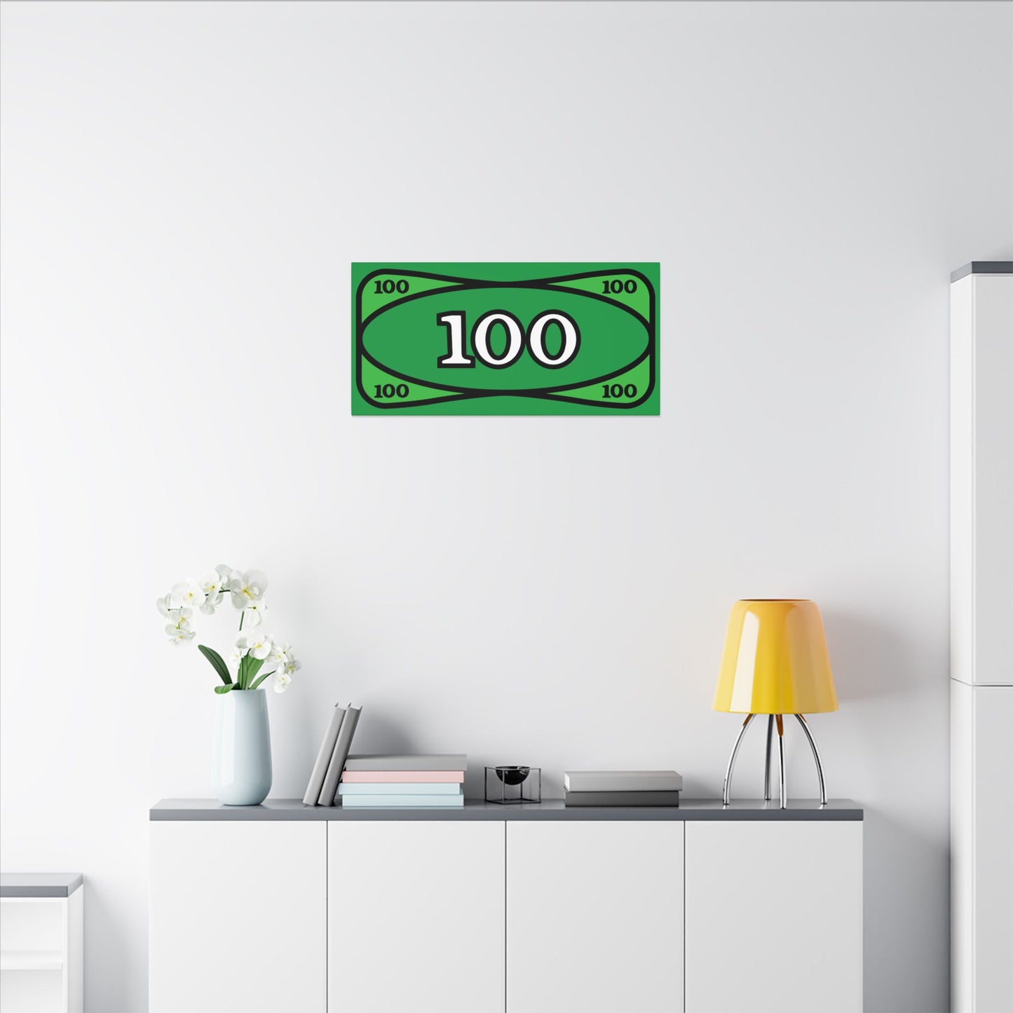 The Almighty Block Dollar canvas print
