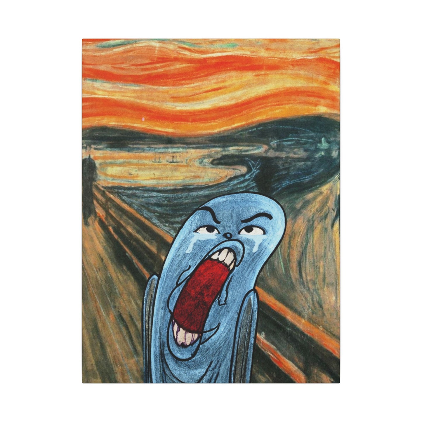 The Ugly Smell Scream canvas print
