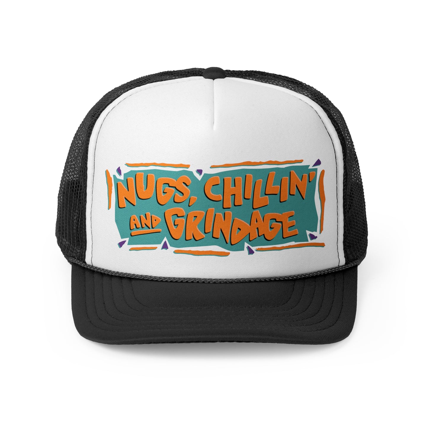 Nugs, Chillin & Grindage trucker hat