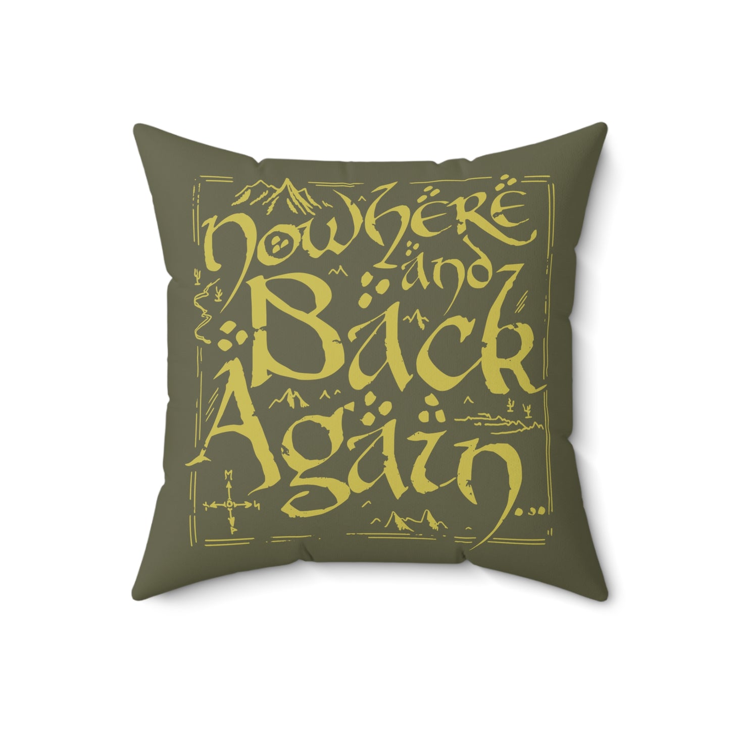 Nowhere and Back Again throw pillow
