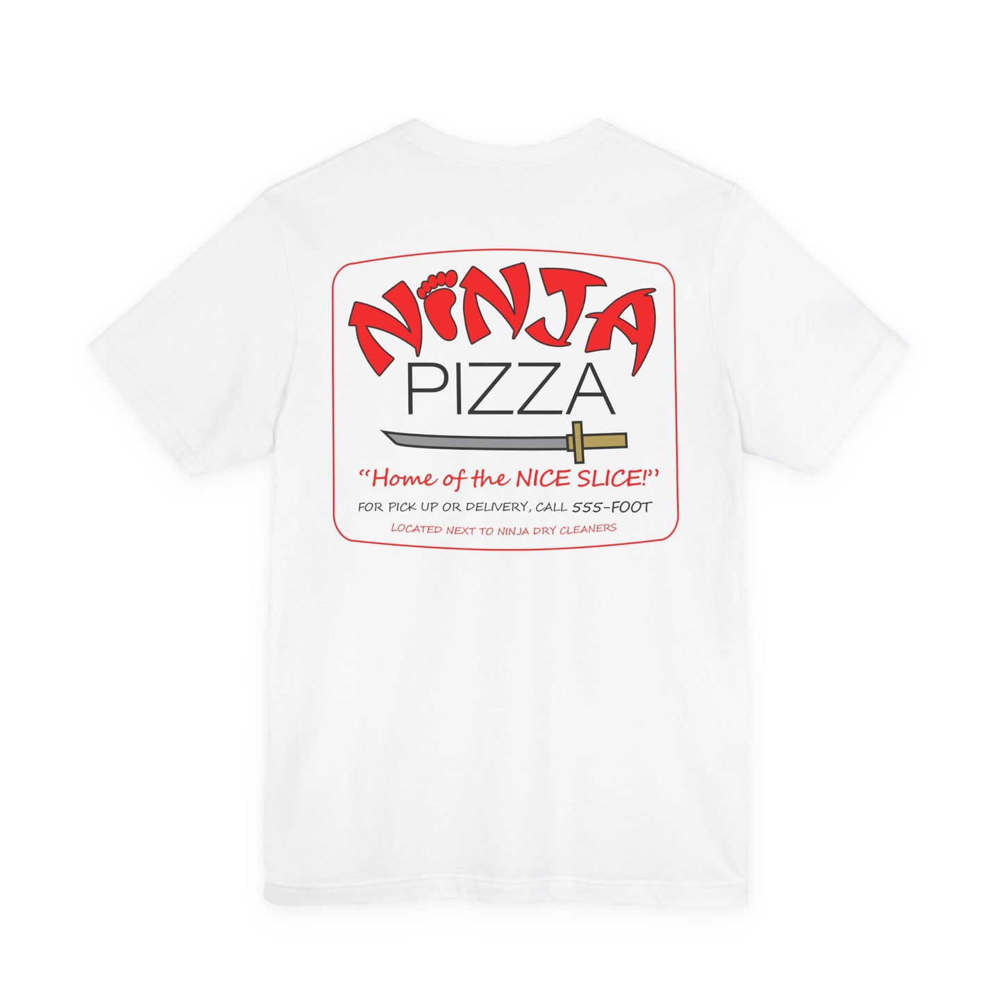 Ninja Pizza double-sided t-shirt