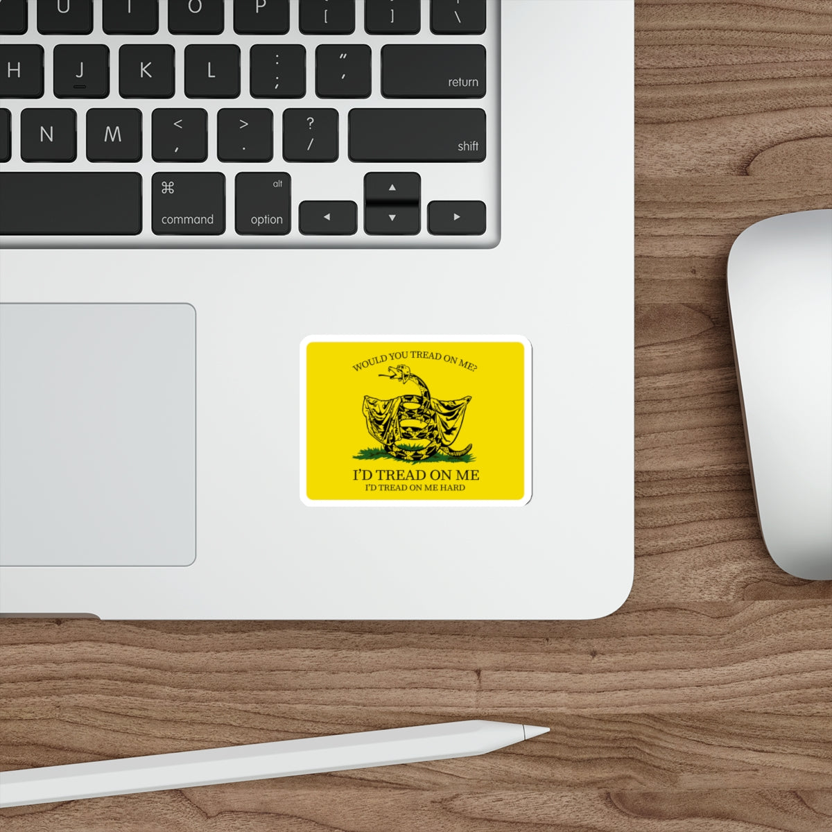 Would You Tread On Me? vinyl sticker