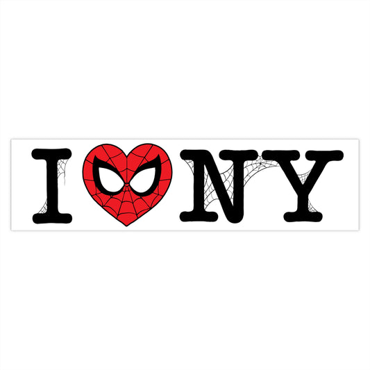 I SPIDEY NY bumper sticker