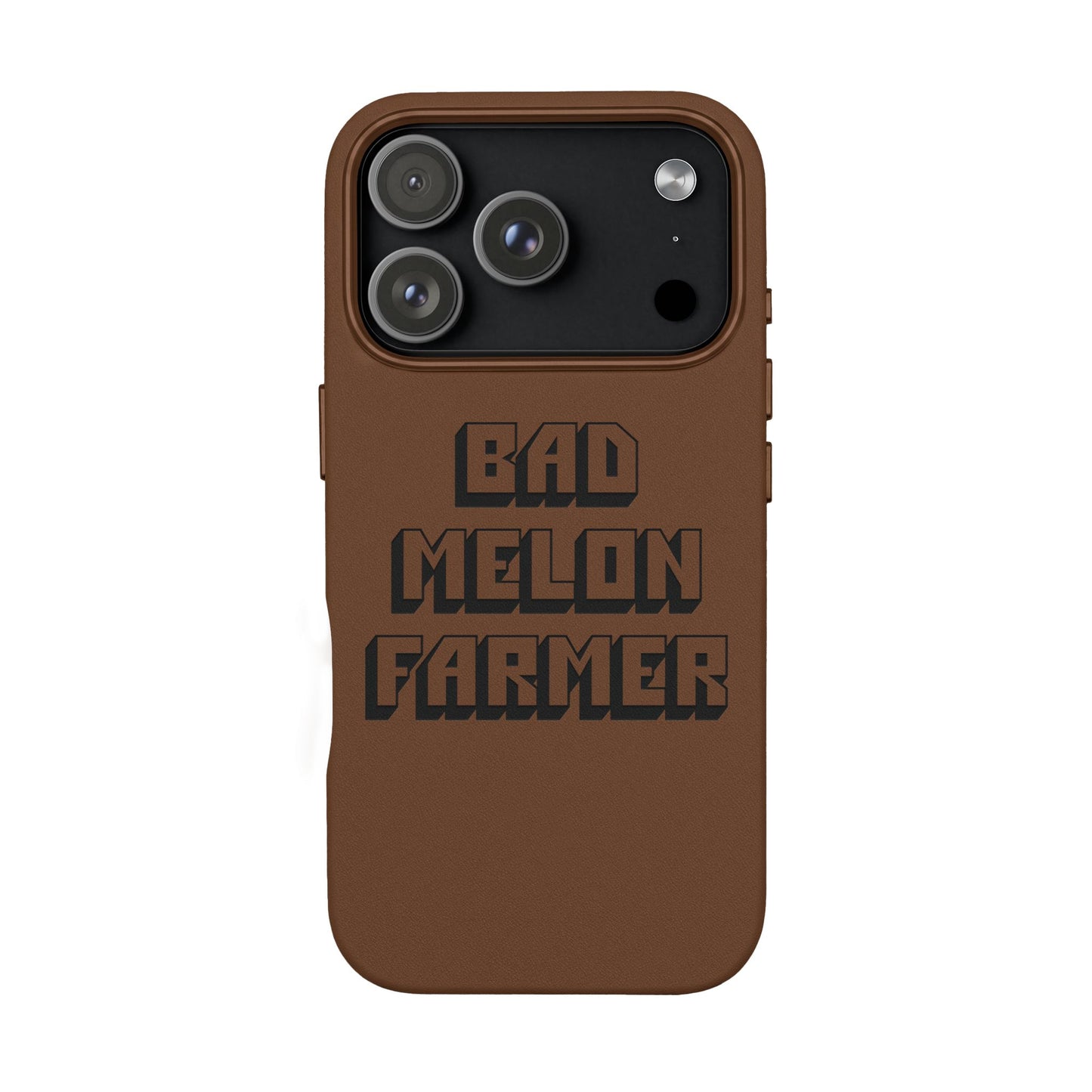 Bad Melon Farmer faux leather phone case