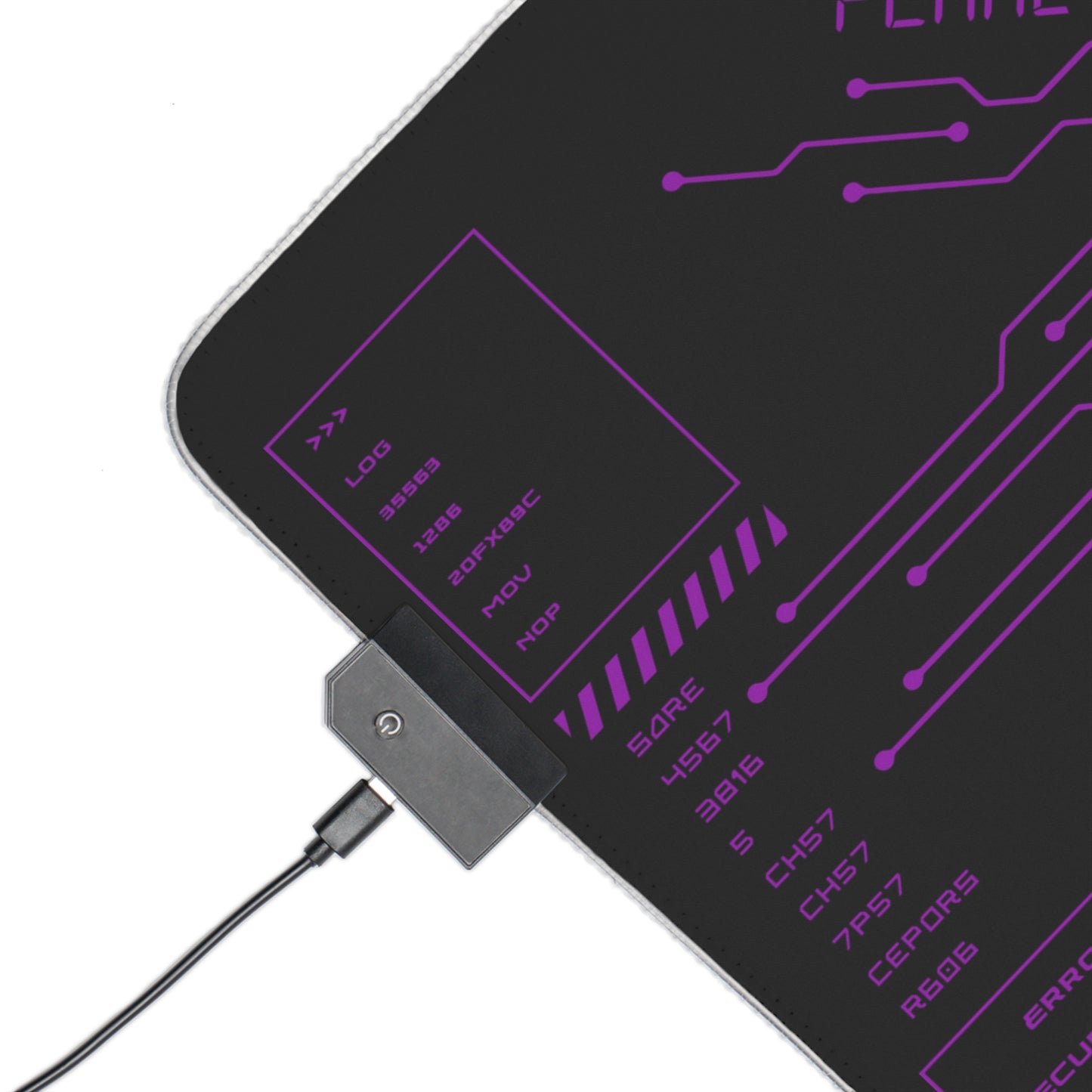Hack the Planet LED deskmat (PURPLE)