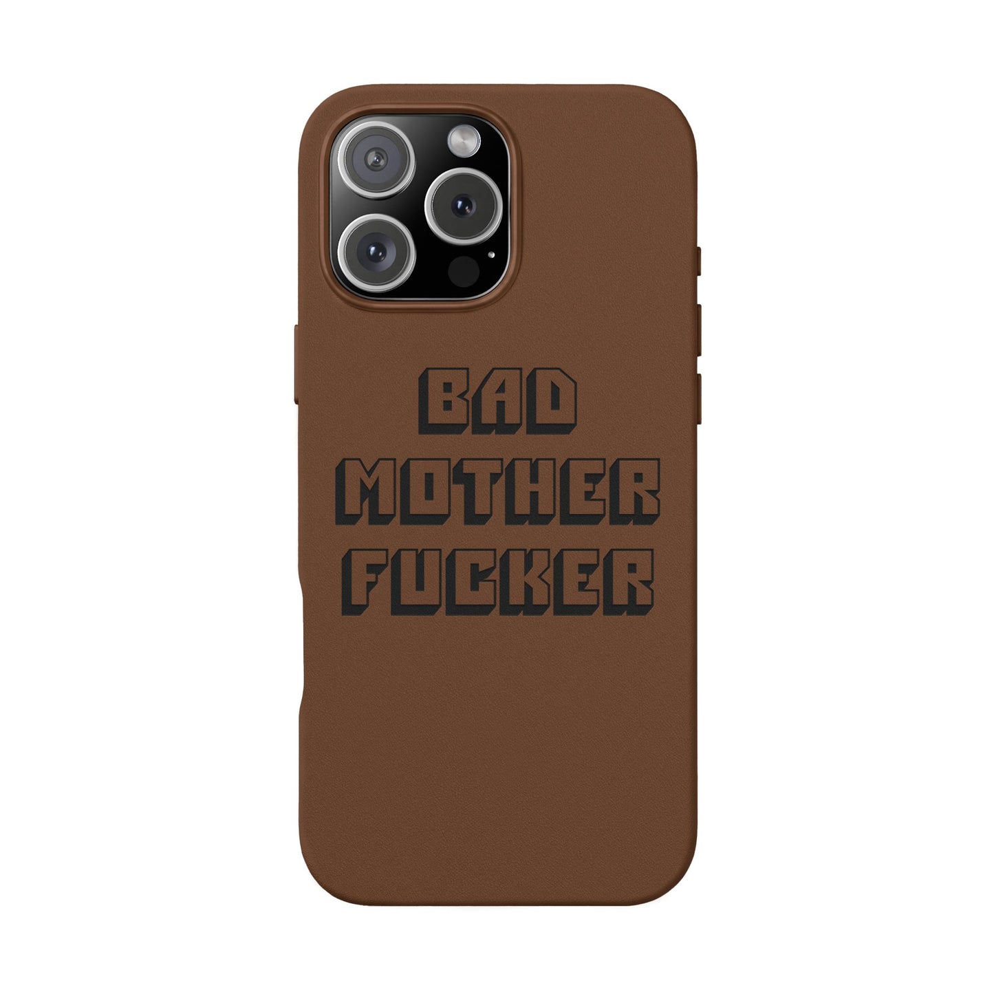Bad MF faux leather phone case