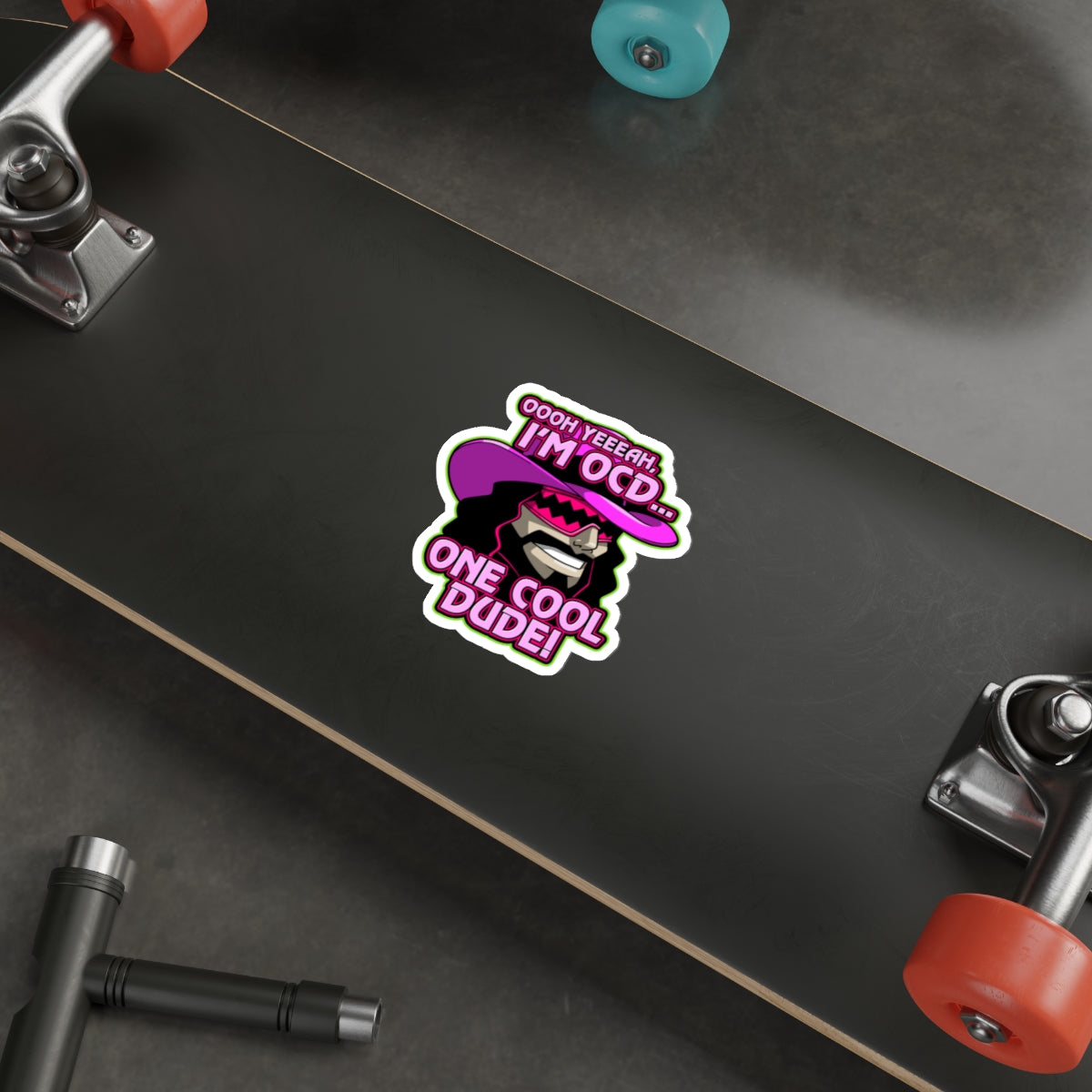 One Cool Dude vinyl sticker