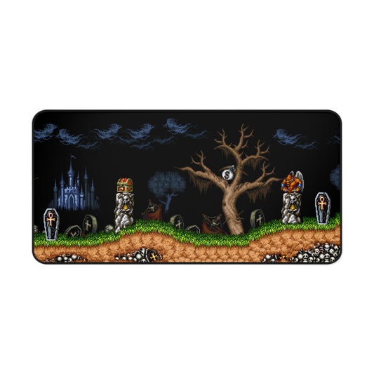 Ghouls N Ghosts  32" X 16" desk mat