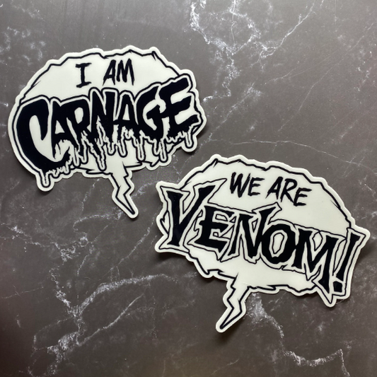 Symbiotic Relationship Glow in the Dark vinyl stickers