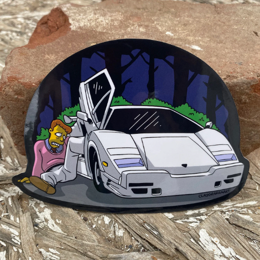 Wolf of Springfield vinyl sticker