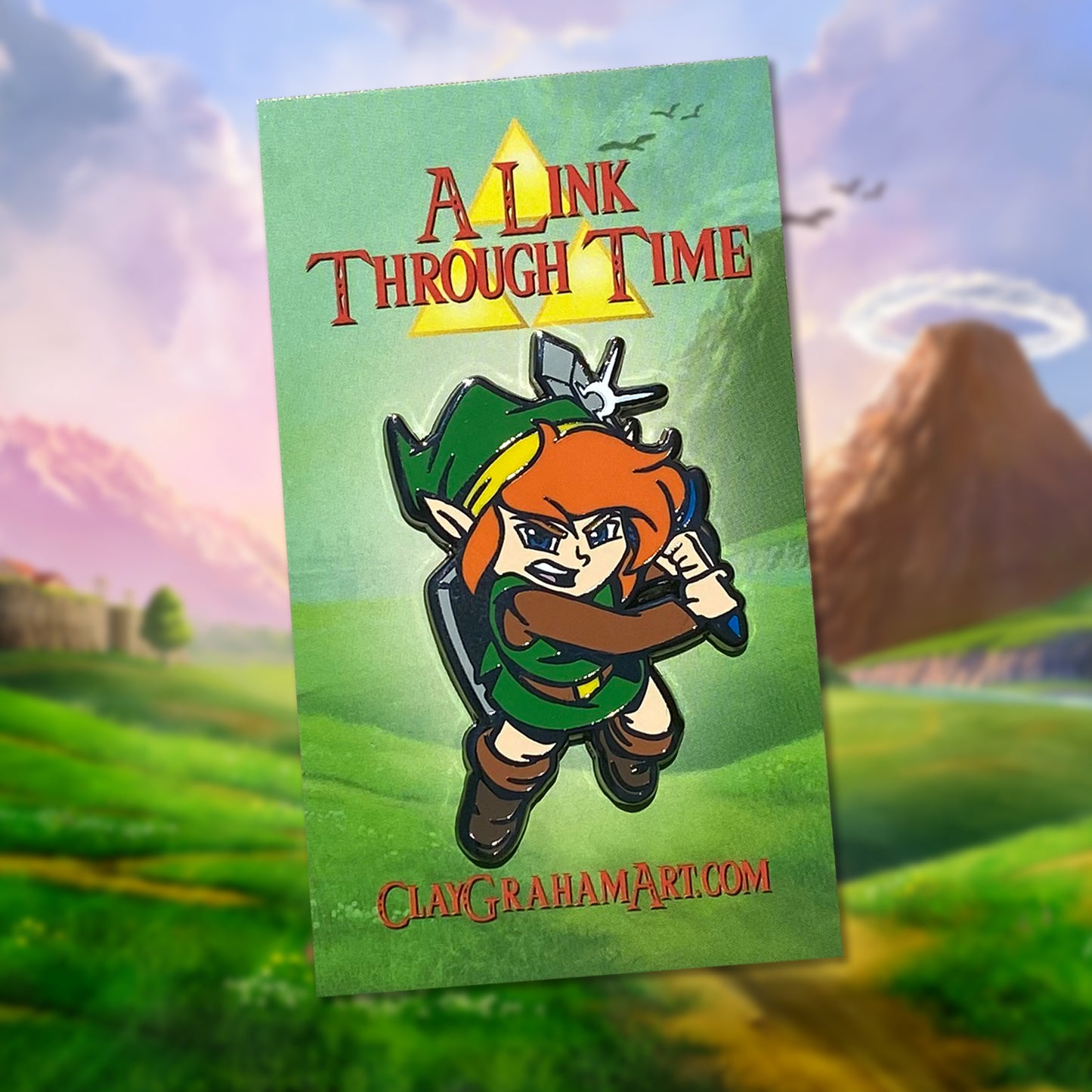 A Link Through Time 2" Hard Enamel Pin