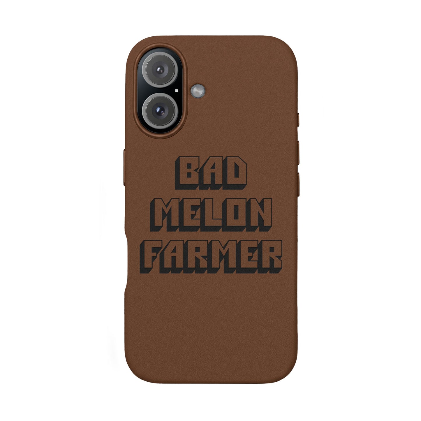 Bad Melon Farmer faux leather phone case