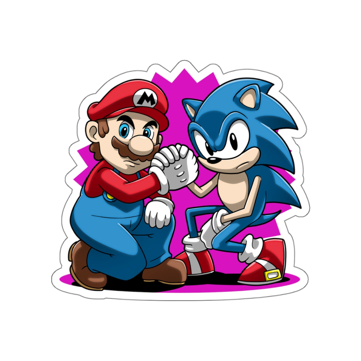 Mascot Squat vinyl sticker