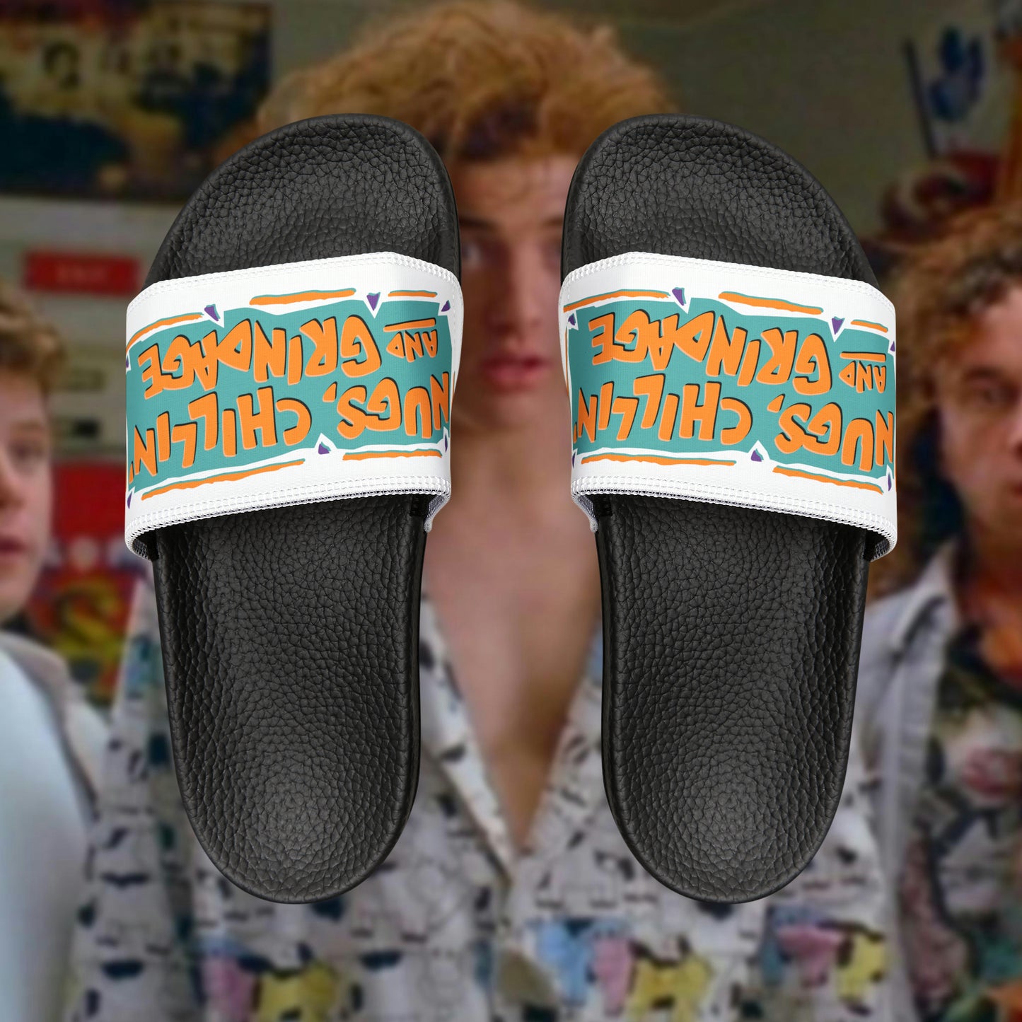 Nugs, Chillin' & Grindage men's PU slide sandals