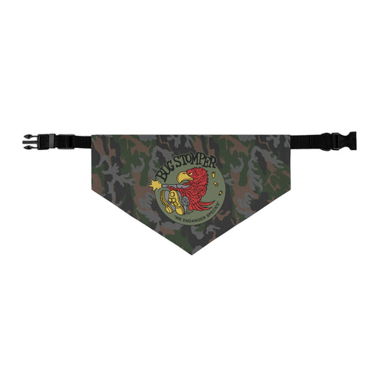 Bug Stomper Camo clip pet bandana