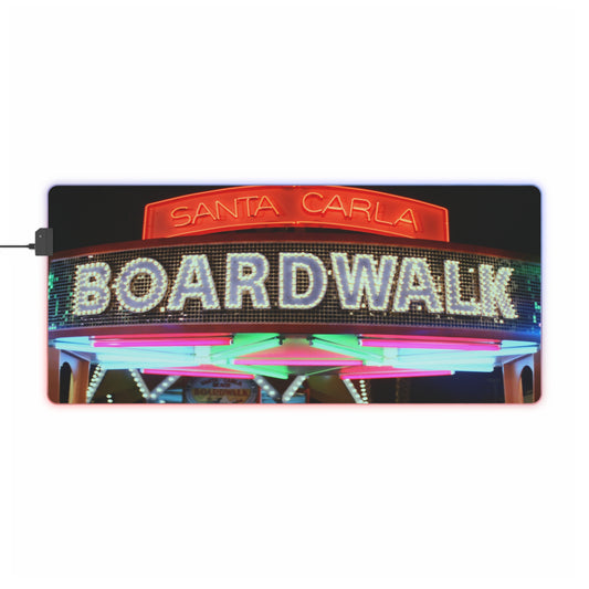 Santa Carla Boardwalk LED desk mat
