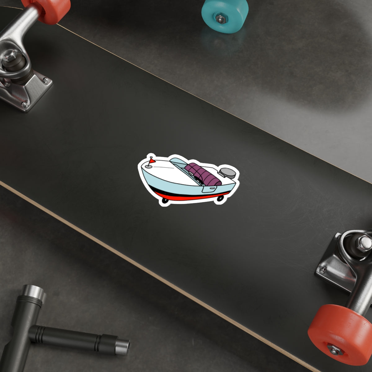 Boatmobile vinyl sticker